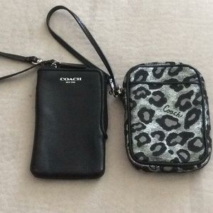 2 Coach wristlets
